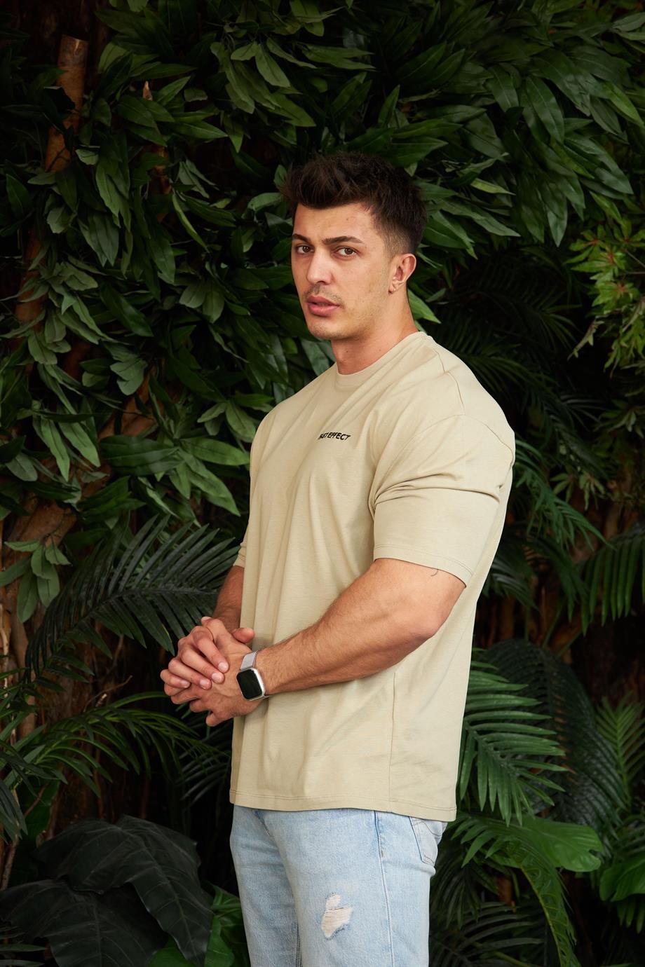 Nakış Detaylı Oversize Tshirt