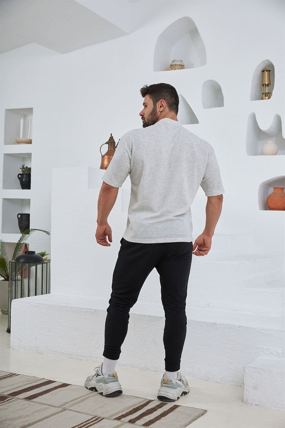Waffi Oversize T-Shirt Beyaz