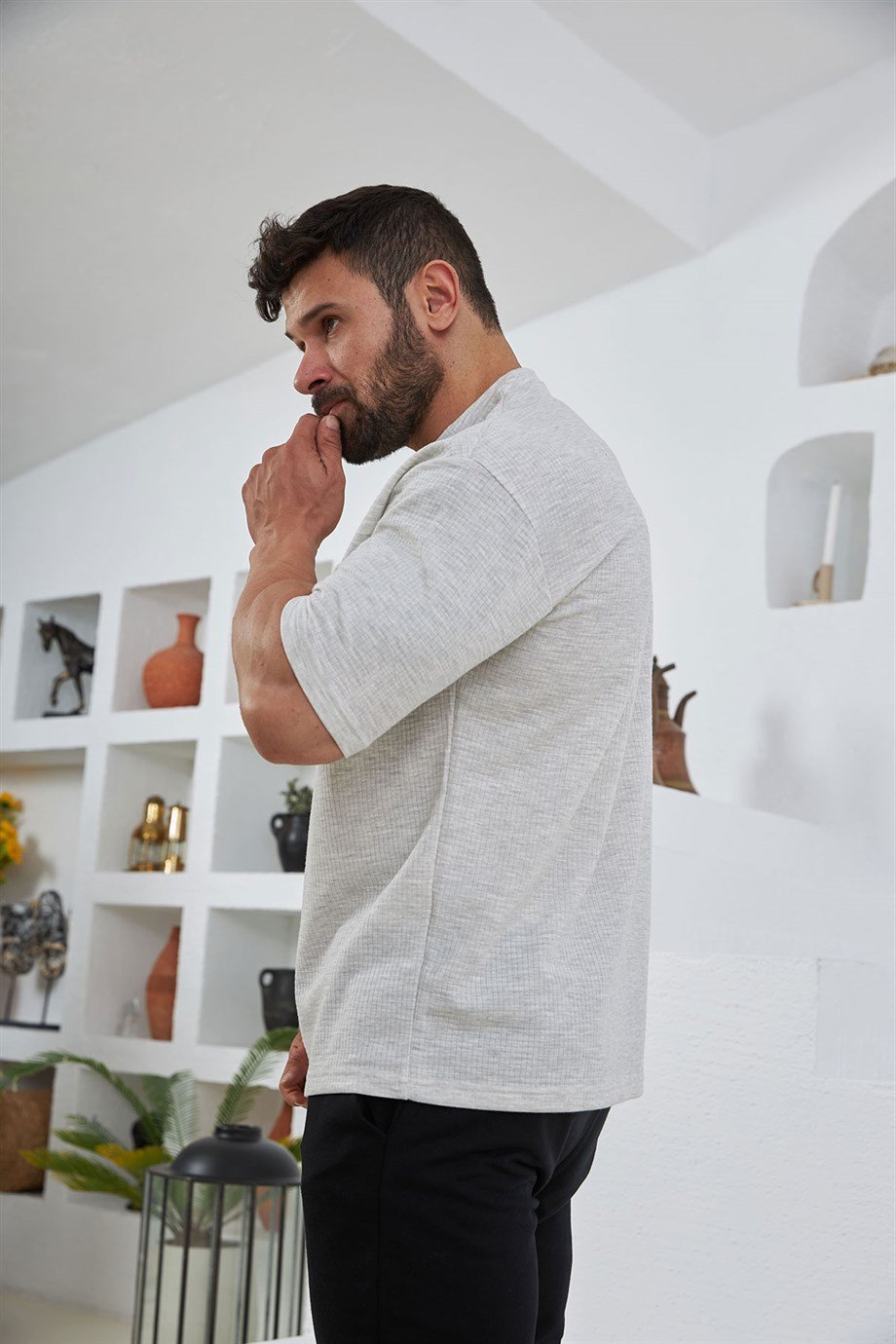 Waffi Oversize T-Shirt Beyaz
