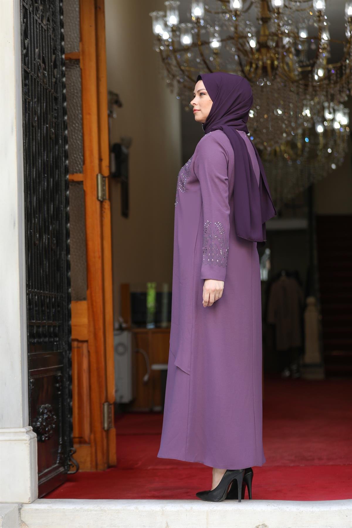Amine Hüma Sude Naz Abiye Violet