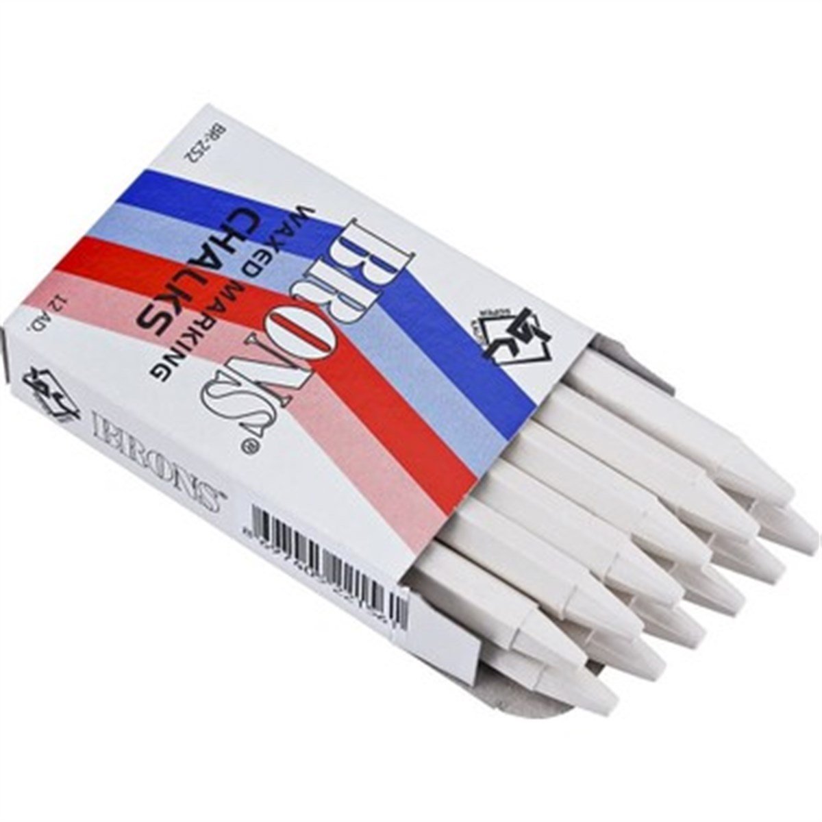 Brons Br-252 Yagli Tebesir Beyaz 12Li Paket