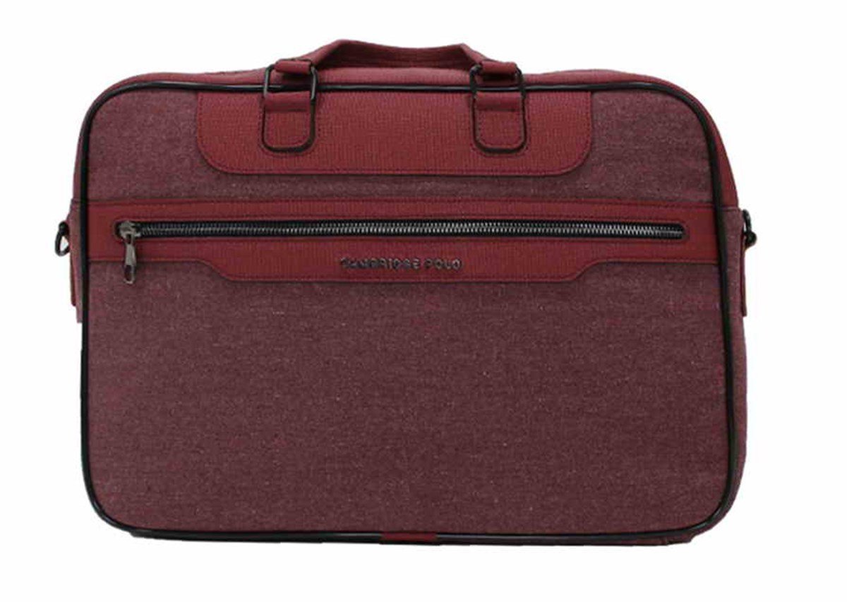 Cambridge Plevr50041 Polo Kanvas Evrak Çantasi Bordo