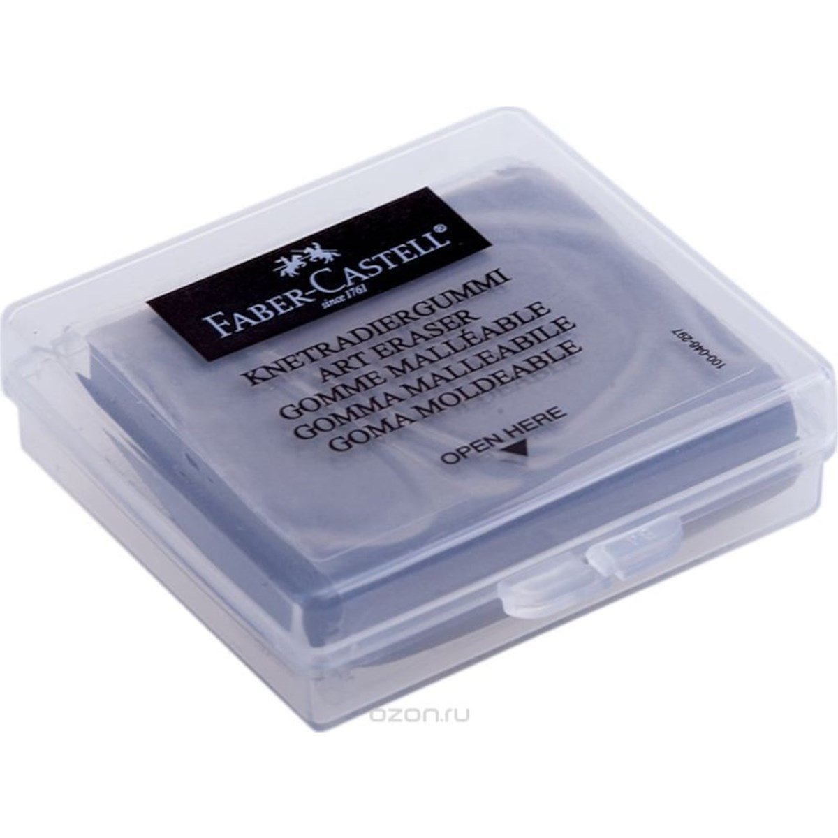 Faber Castell 5130127220 Plastik Kutulu Hamur Silgi Gri Adet 