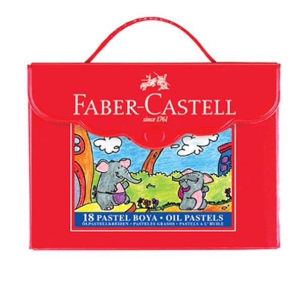 Faber Castell 5281125119 Pastel Boya  Plastik Çantali Tutuculu 18 Renk 