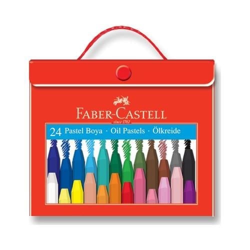 Faber Castell 5281125125 Pastel Boya Plastk Çantali Tutuculu 24 Renk 