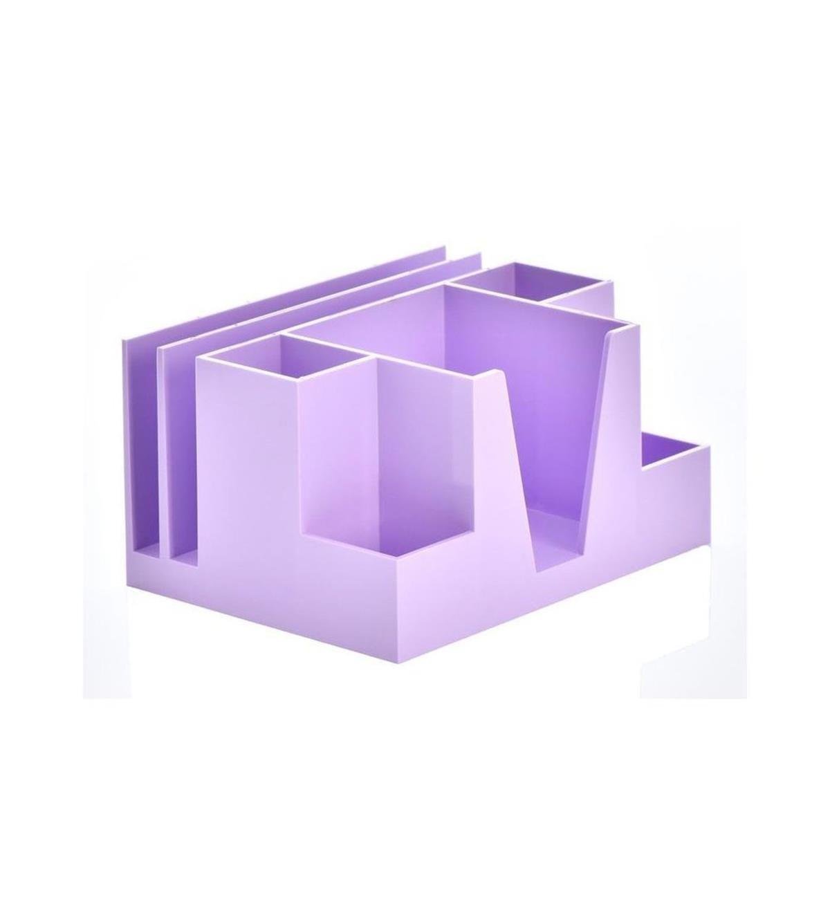 Ops Masa Seti Kalemlik-Organizer Pastel Mor KLM 207