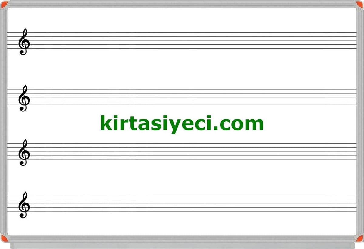 Panda 215 120X200 Müzik Çizgili Yazi Tahtasi Duvara Monte