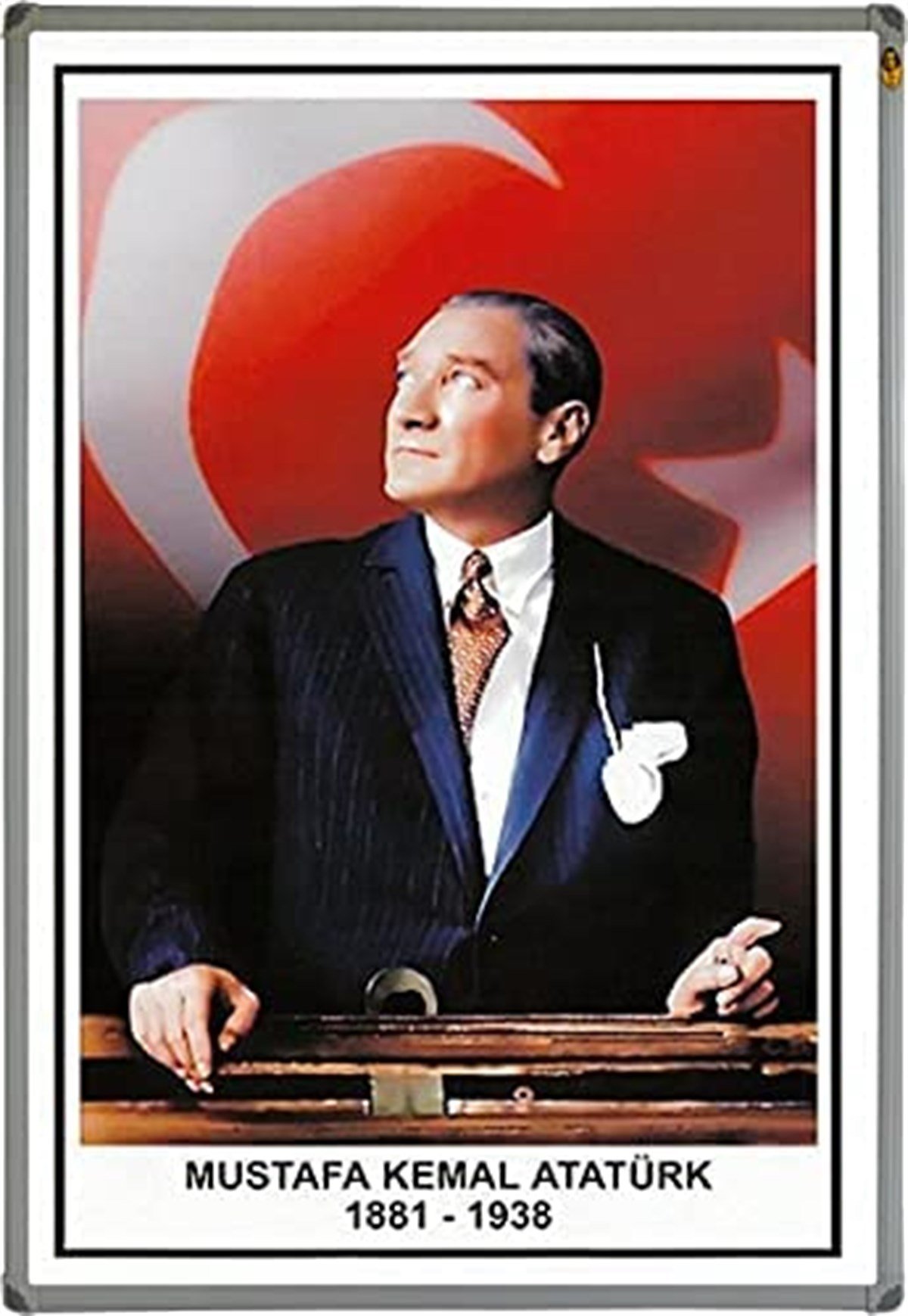 Panda 411 Ataturk Portresi 35X50Cm Alüminyum Çerçeve