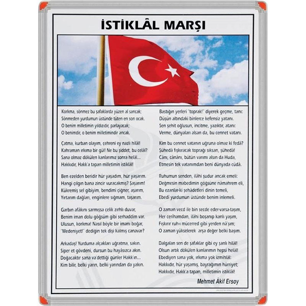 Panda 416 Istiklal Marsi Lux Metal Cerceve 50X70