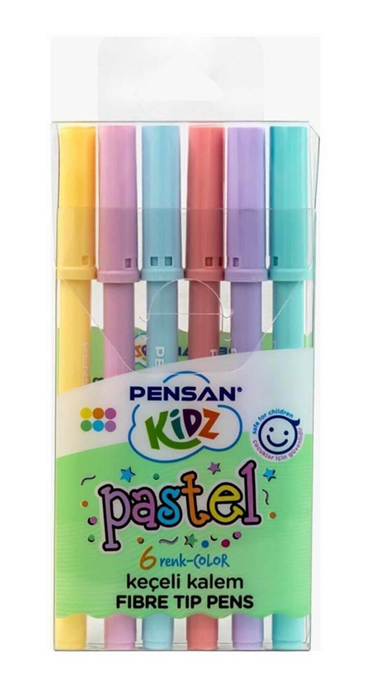Pensan 99030 Kidz Yikanabilir Pastel Keçeli Kalem 6 Renk