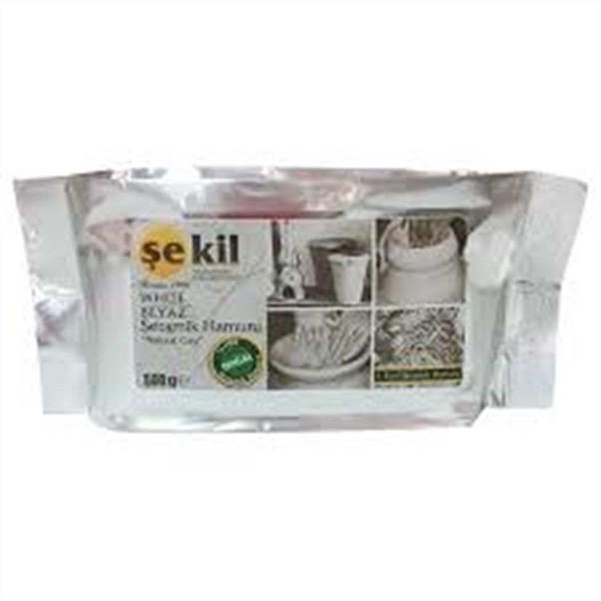 Sekil Sek-002 Vakumlu Seramik Hamuru Beyaz 500Gr