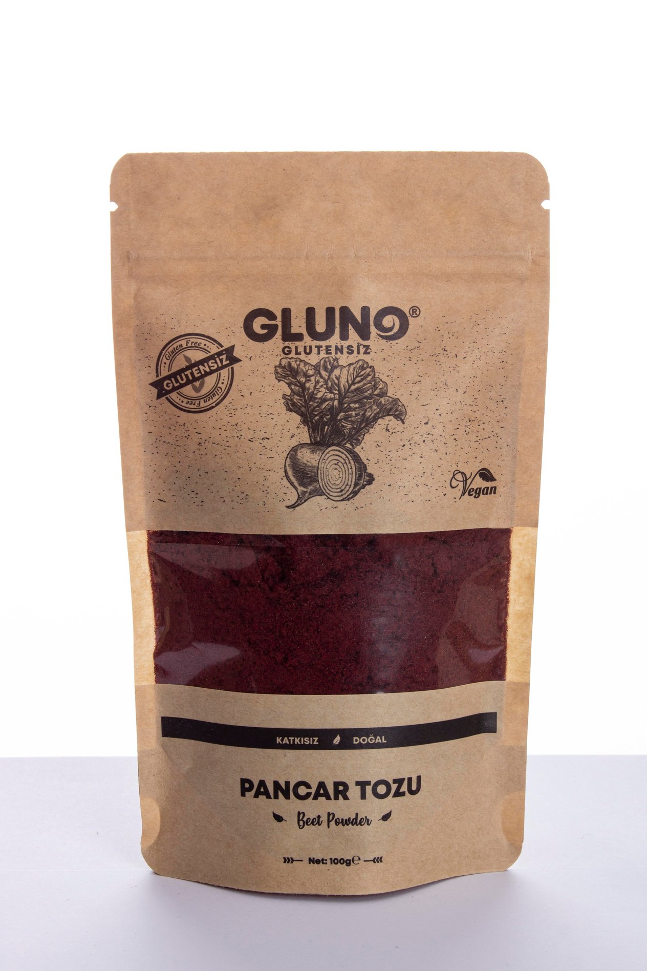 Gluno Glutensiz Pancar Tozu 100g