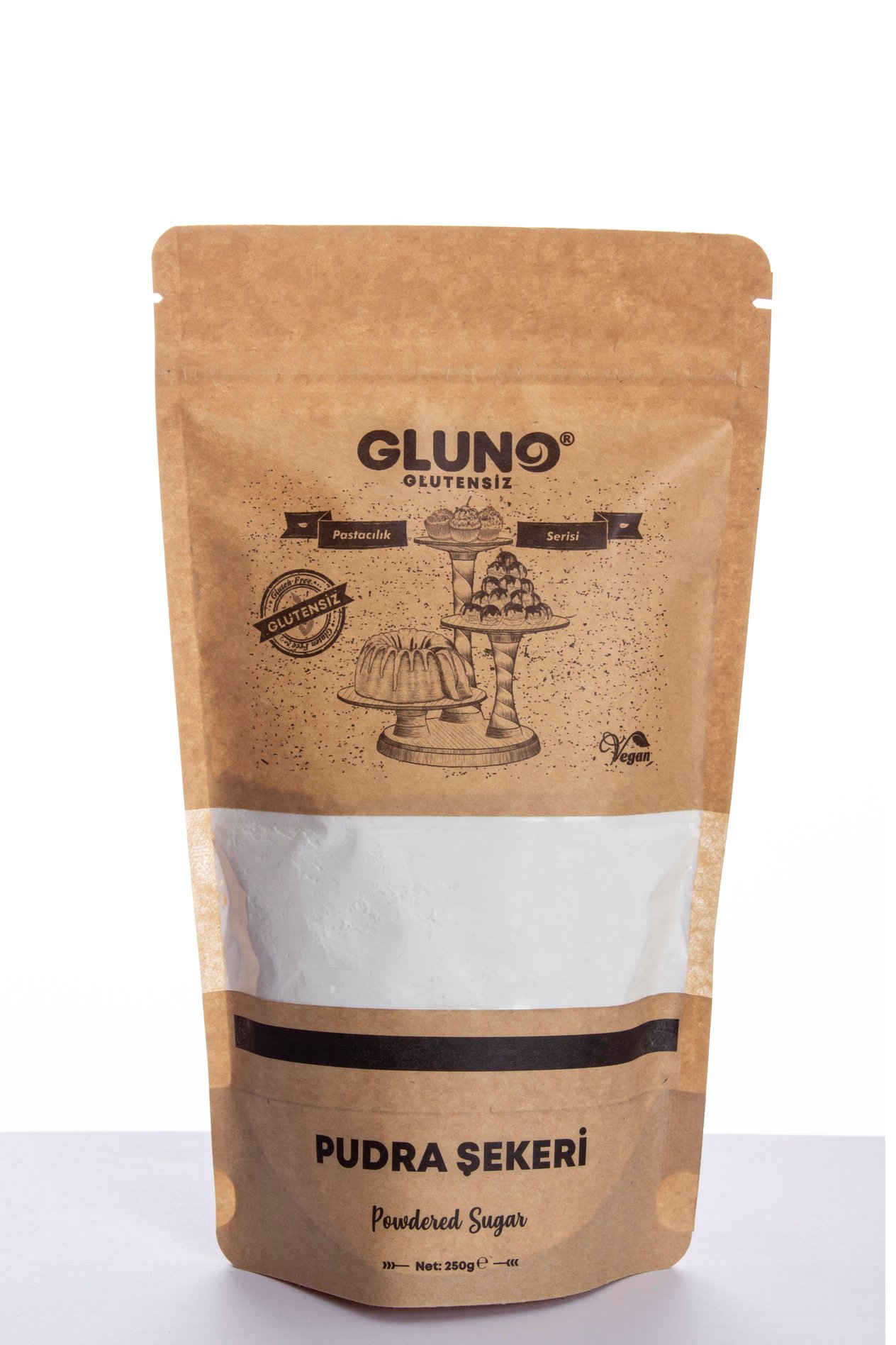 Gluno Glutensiz Pudra Şekeri 250gr