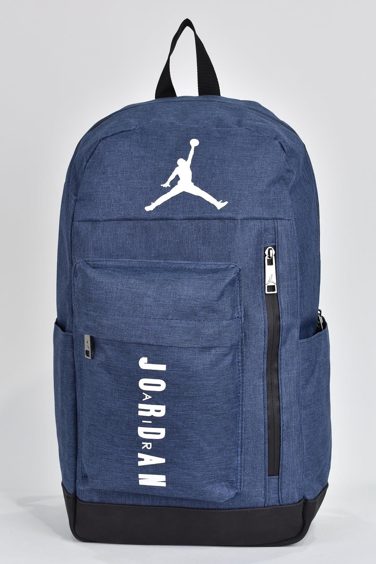 Jordan Unisex Çok Gözlü Günlük Seyahat Okul Sırt Çantası Lacivert Q3099