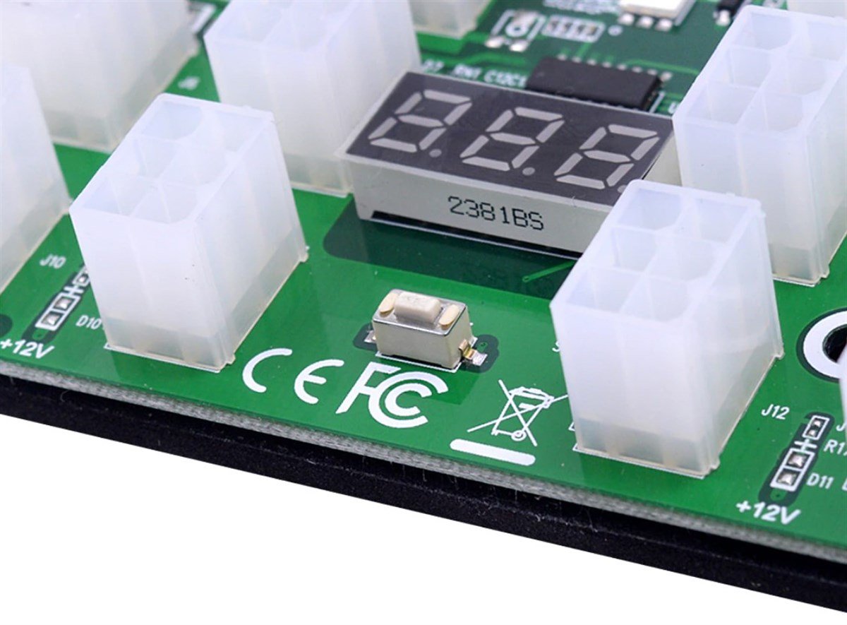 12 - 17 PIN ATX 6 PIN Breakout Board Adaptörü Güç Kaynağı Led Kesme Panosu