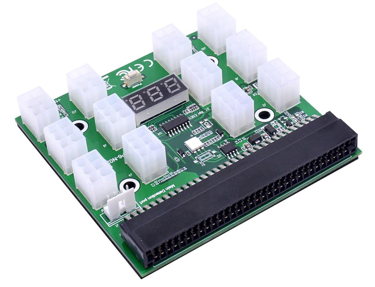 12 - 17 PIN ATX 6 PIN Breakout Board Adaptörü Güç Kaynağı Led Kesme Panosu