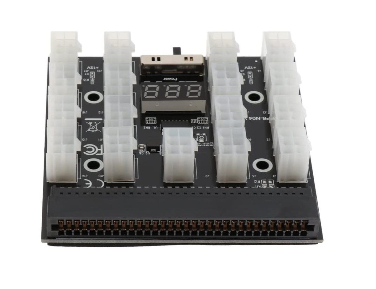 12 - 17 PIN ATX 6 PIN Breakout Board Adaptörü Güç Kaynağı Led Kesme Panosu