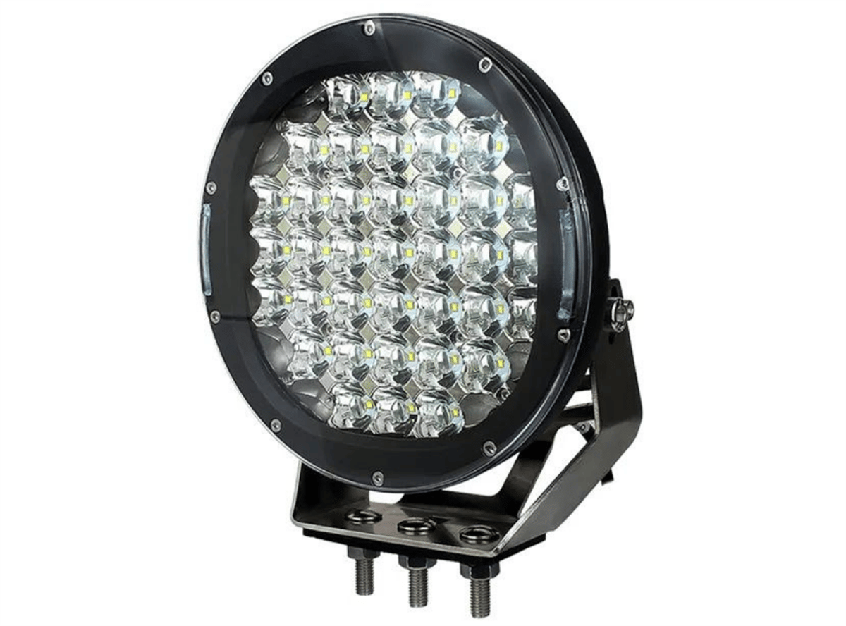 37 Ledli Siyah Çerçeve 185w Off Road Led Sis Farı Su Geçirmez 12v 24v Yuvarlak Çalışma Lambası