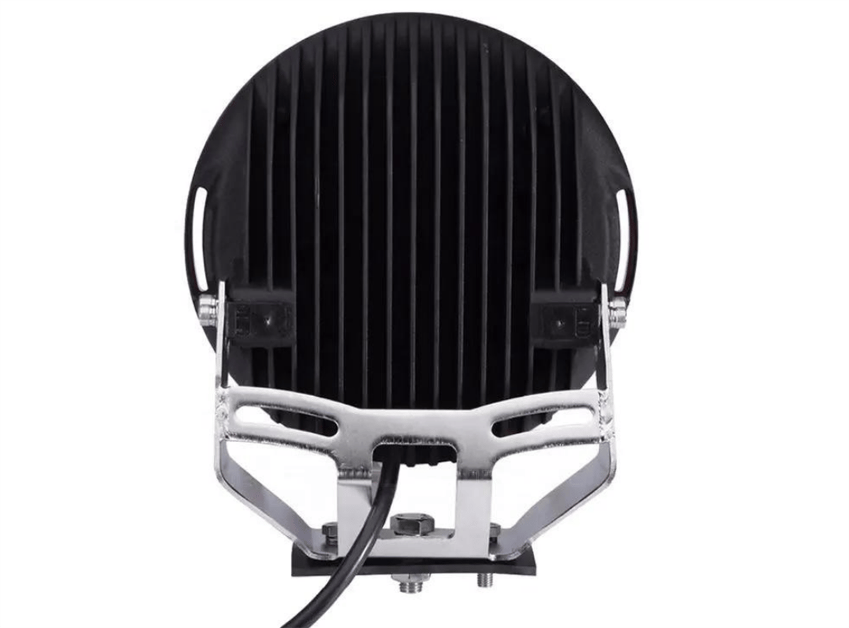 37 Ledli Siyah Çerçeve 185w Off Road Led Sis Farı Su Geçirmez 12v 24v Yuvarlak Çalışma Lambası