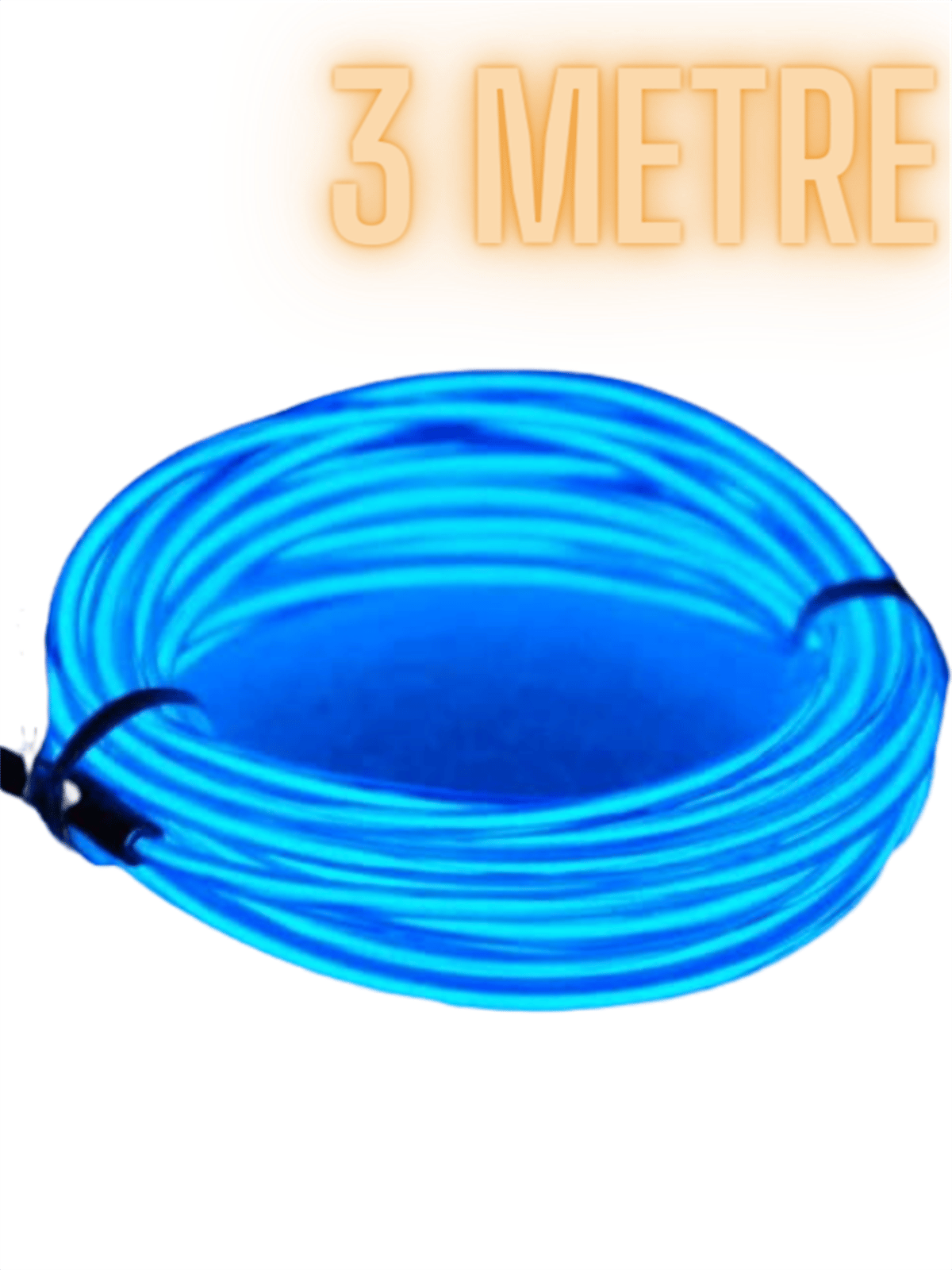 Araç Içi Aydınlatma Ip Şerit Torpido Led Ip Neon Dekoratif Mavi 3 Metre