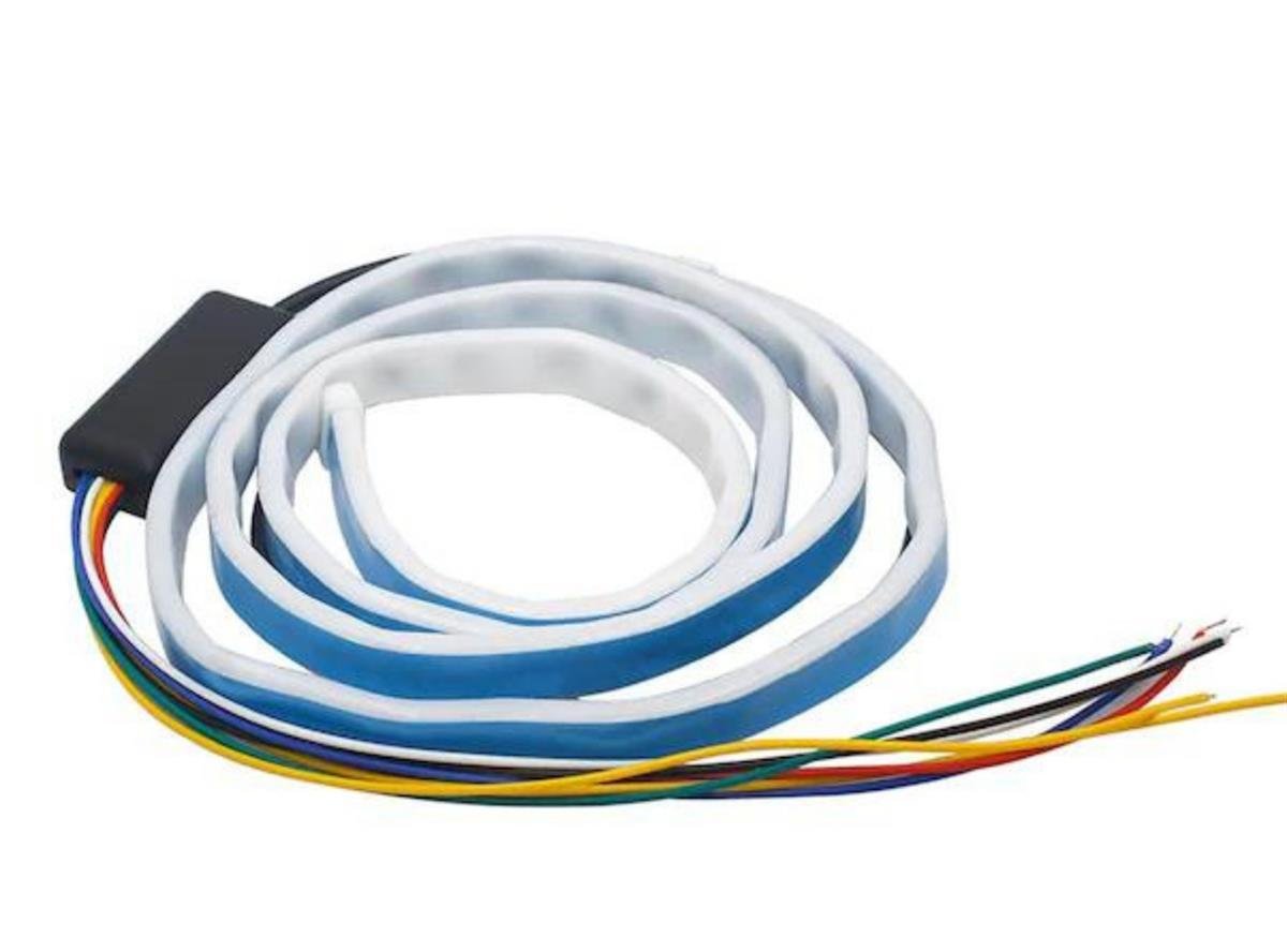Bagaj Altı RGB Led Kayan Sinyalli 6 Fonksiyonlu Elastik Led 120 CM Selamlamalı Led