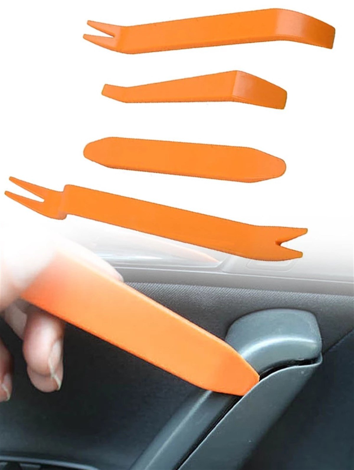 Çok Fonksiyonlu 4 Parça Oto Teyp Döşeme Trim Sökme Aparatı