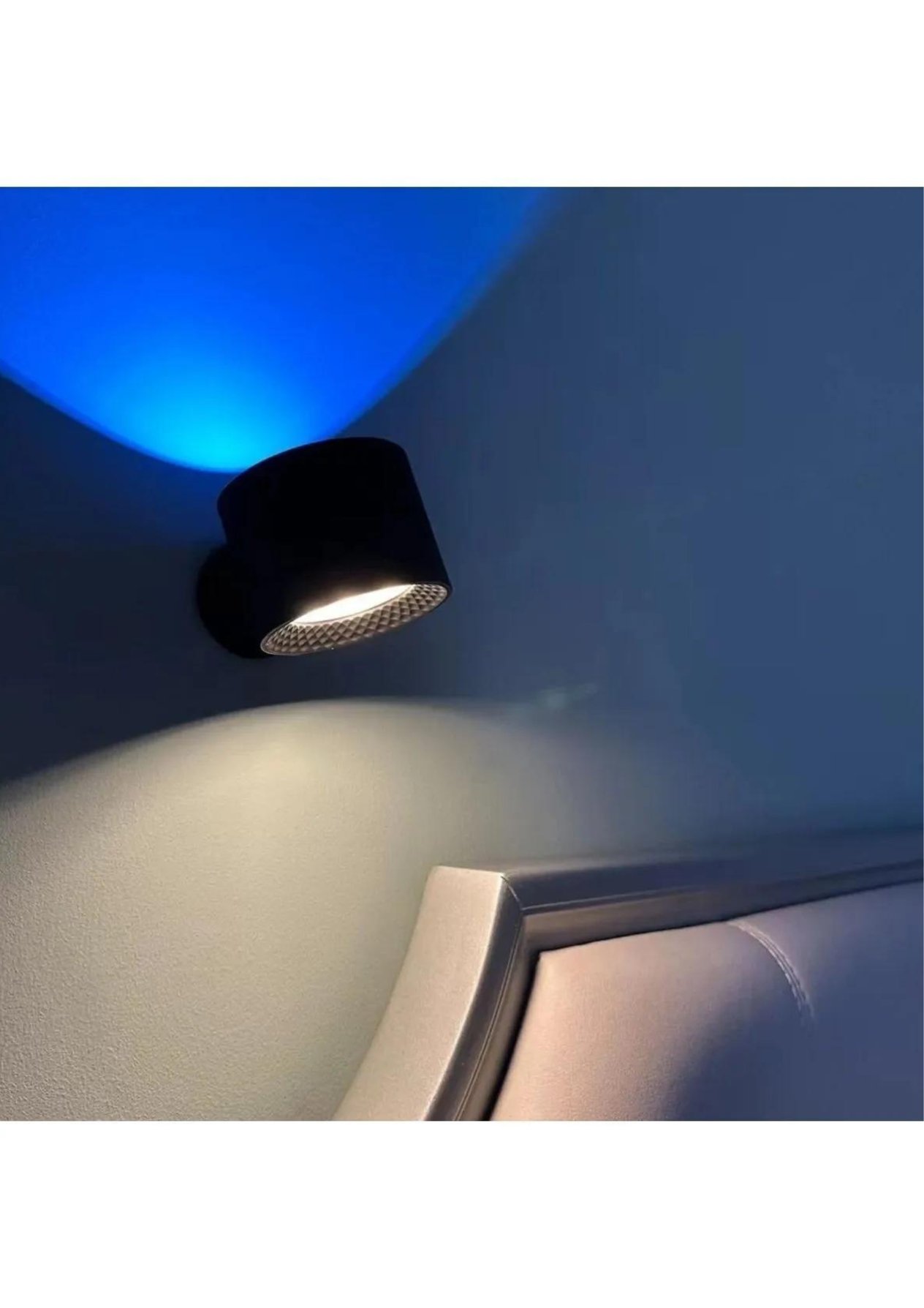 Çok Renkli Uzaktan Kumandalı Şarjlı Duvar Aplik Led Gece Lambası, 360° Dönebilir