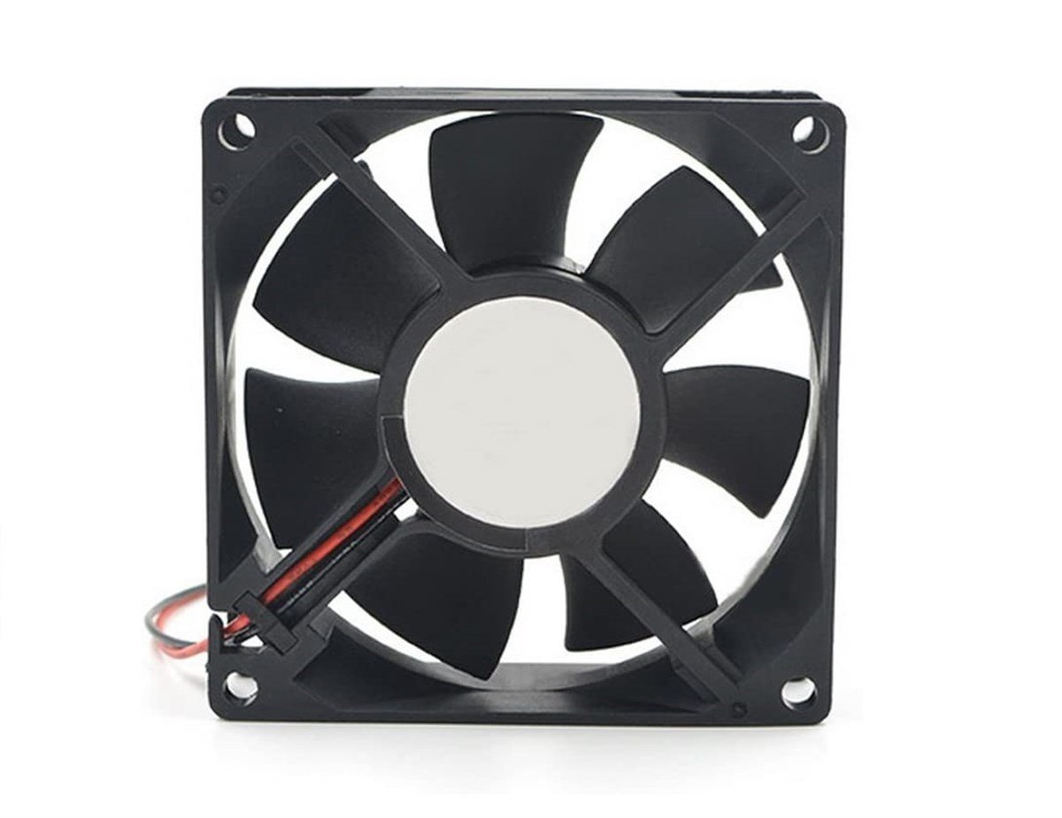 DC 12V 4 Pinli 80x80mm 8cm Kare Kasa Fanı Sleeve Bearing Fan
