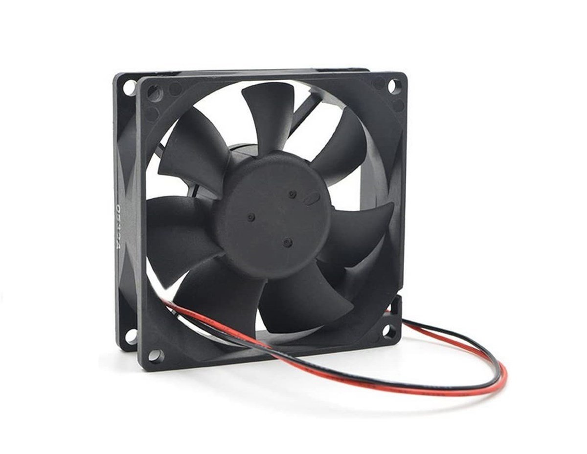 DC 12V 4 Pinli 80x80mm 8cm Kare Kasa Fanı Sleeve Bearing Fan