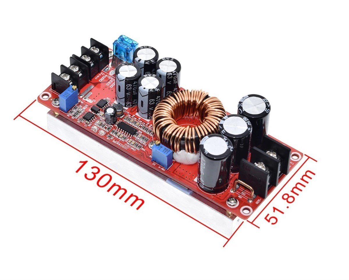 DC DC 12V-80V Voltaj Yükseltici 20A 1200W Voltaj Regülatörü