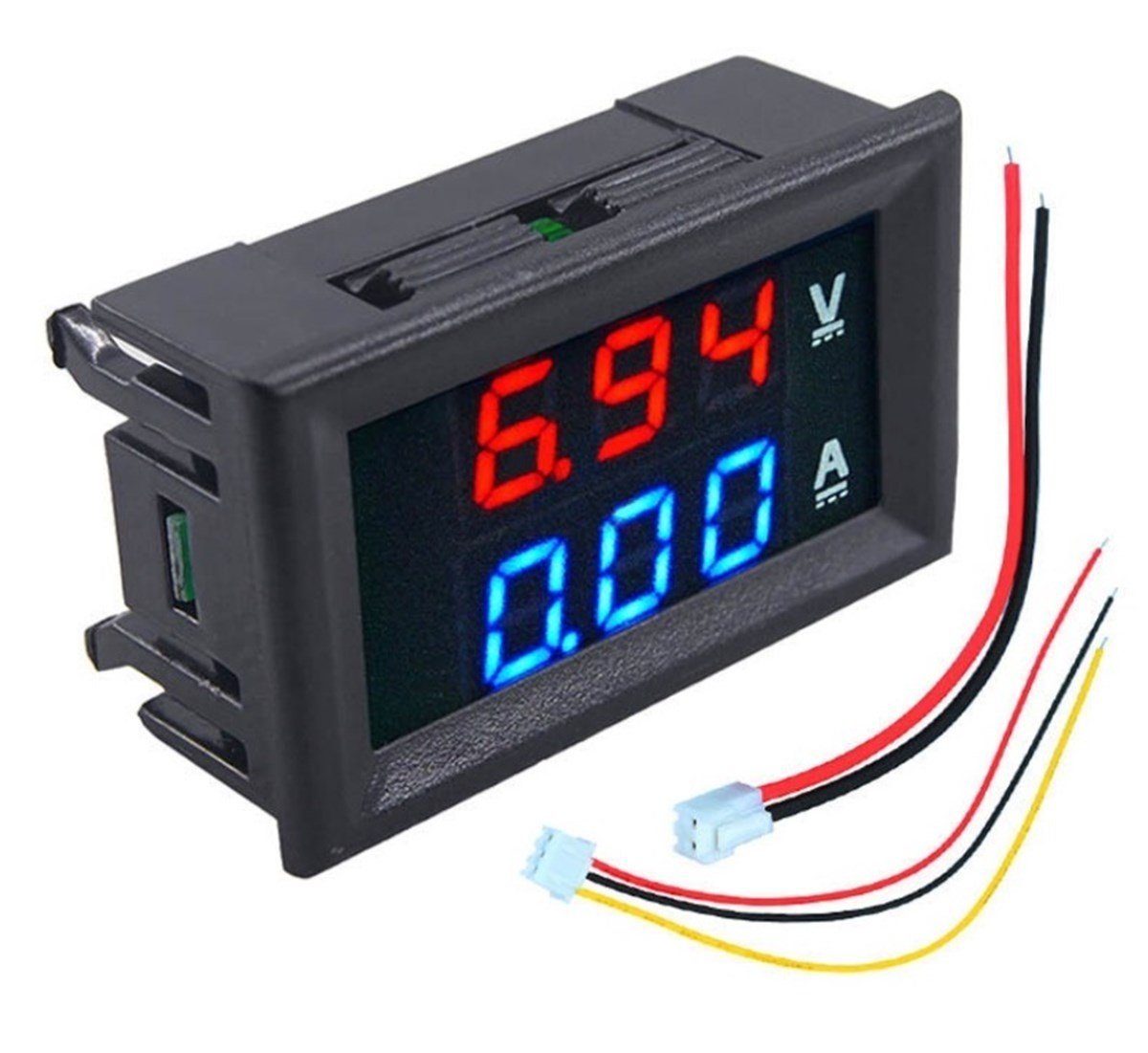 Dijital Dual Voltmetre Ampermetre Volt Akım Ölçer DC 0-100V 10A