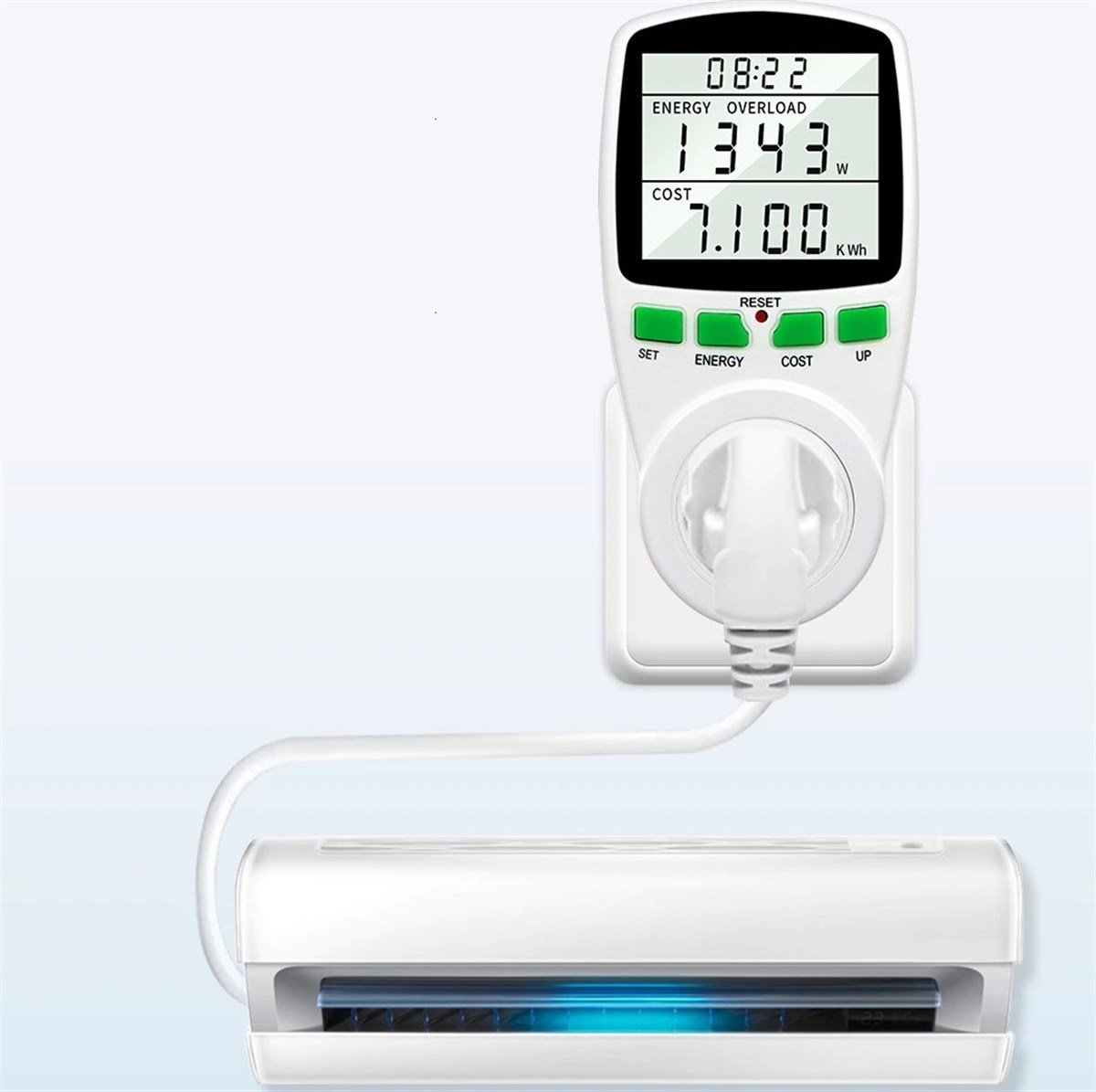 Dijital Wattmetre Enerji Sarfiyat Ölçer Tüketim Ölçer 220V Priz 16A  3680W