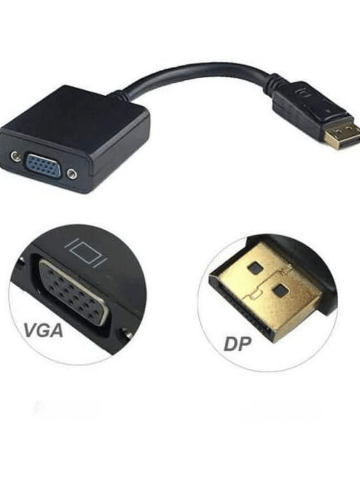 Displayport To Vga Çevirici Adaptör Display Port Display Port Dp Vga Pc Dizüstü Hd TV Monitör