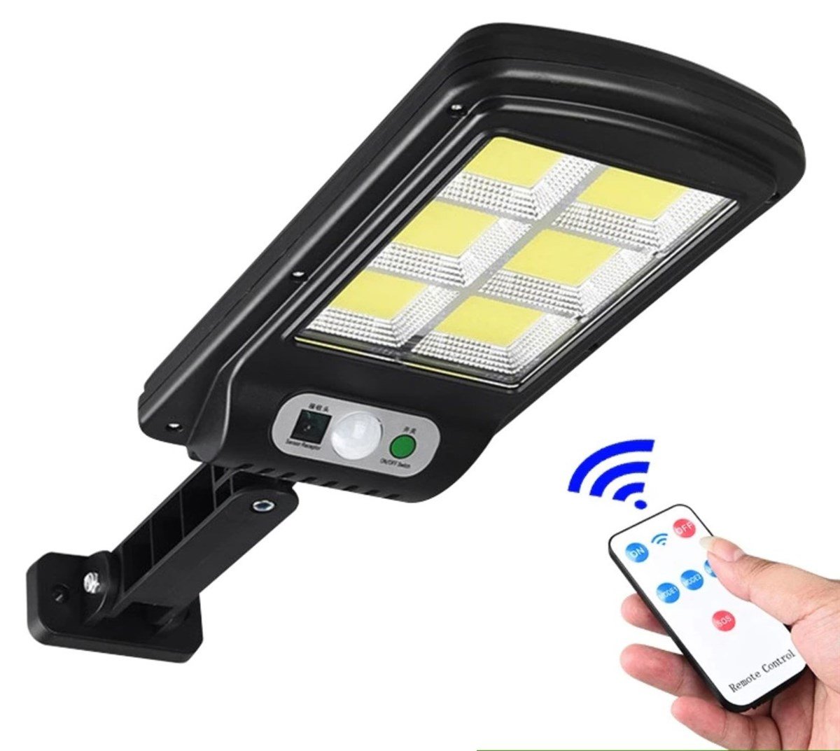 Hareket Sensörlü 120 LED Solar Bahçe Lambası 3 Modlu Dış Mekan Aydınlatma