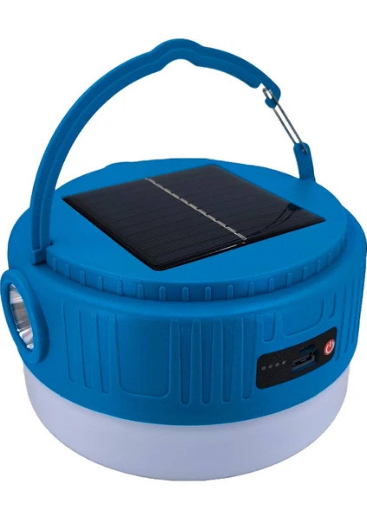 Kamp Lambası Solar Şarjlı El Feneri USB Type-C Şarj Çıkışlı Power Bank Özellikli