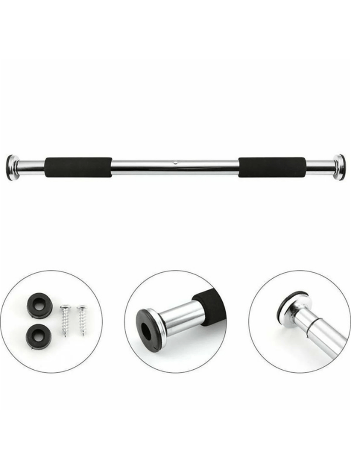 Koridor Kapı Barfiksi Barfix Aleti Çubuğu Çekme Barı 60-100 cm Demiri Bar