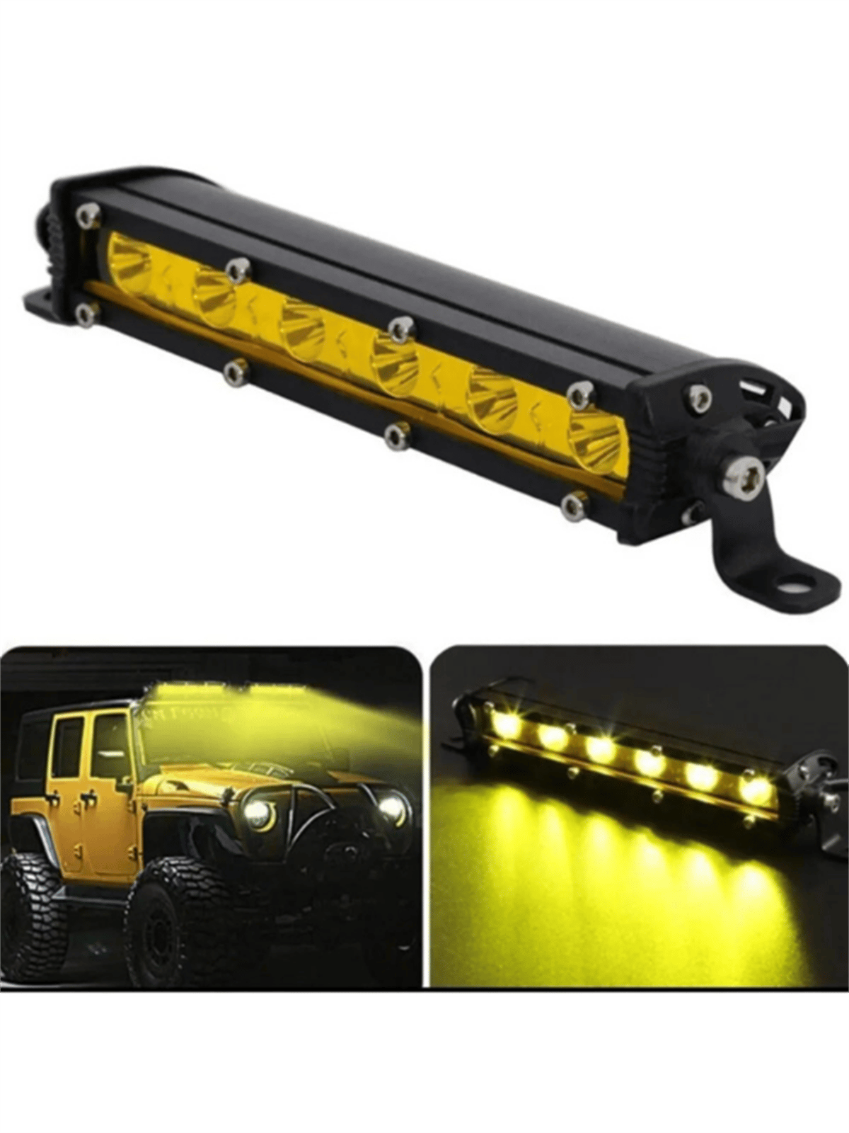 Led Bar Sarı Işık 18w Yayıcı Delici Ultra Ince Off Road Led18cm