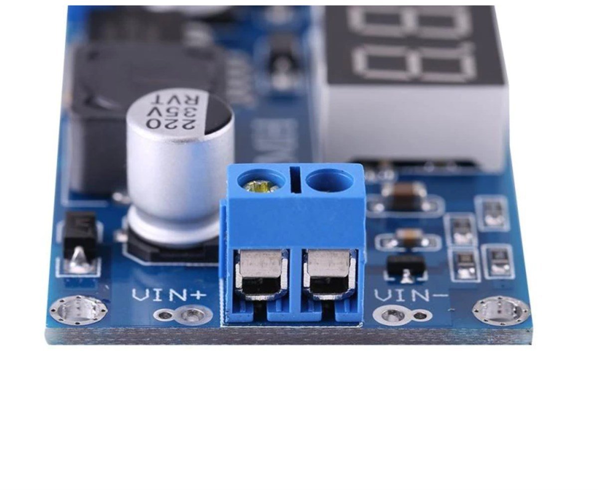 LED Voltmetreli LM2596 3A DC-DC Ayarlanabilir Voltaj Düşürücü