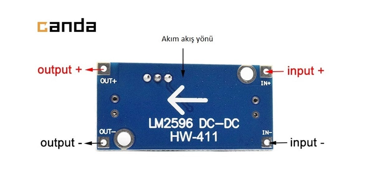 LM2596 3A DC-DC Voltaj Düşürücü Step Down Modül