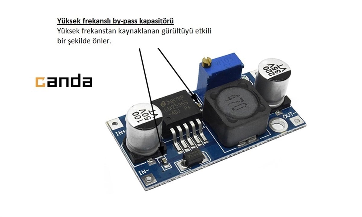 LM2596 3A DC-DC Voltaj Düşürücü Step Down Modül