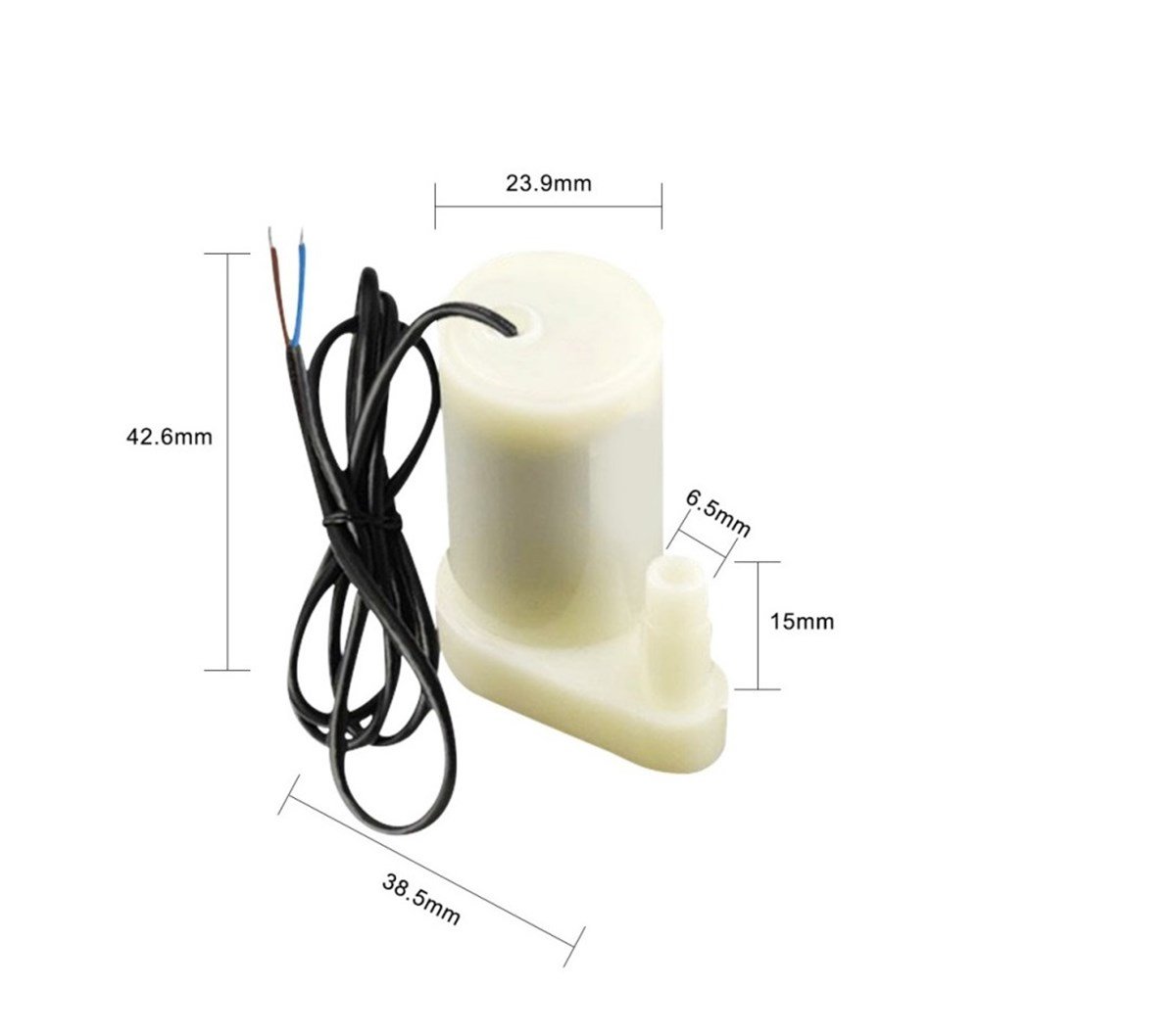 Mini Dikey Dalgıç Su Pompası DC 2.5V-6V 120L/S