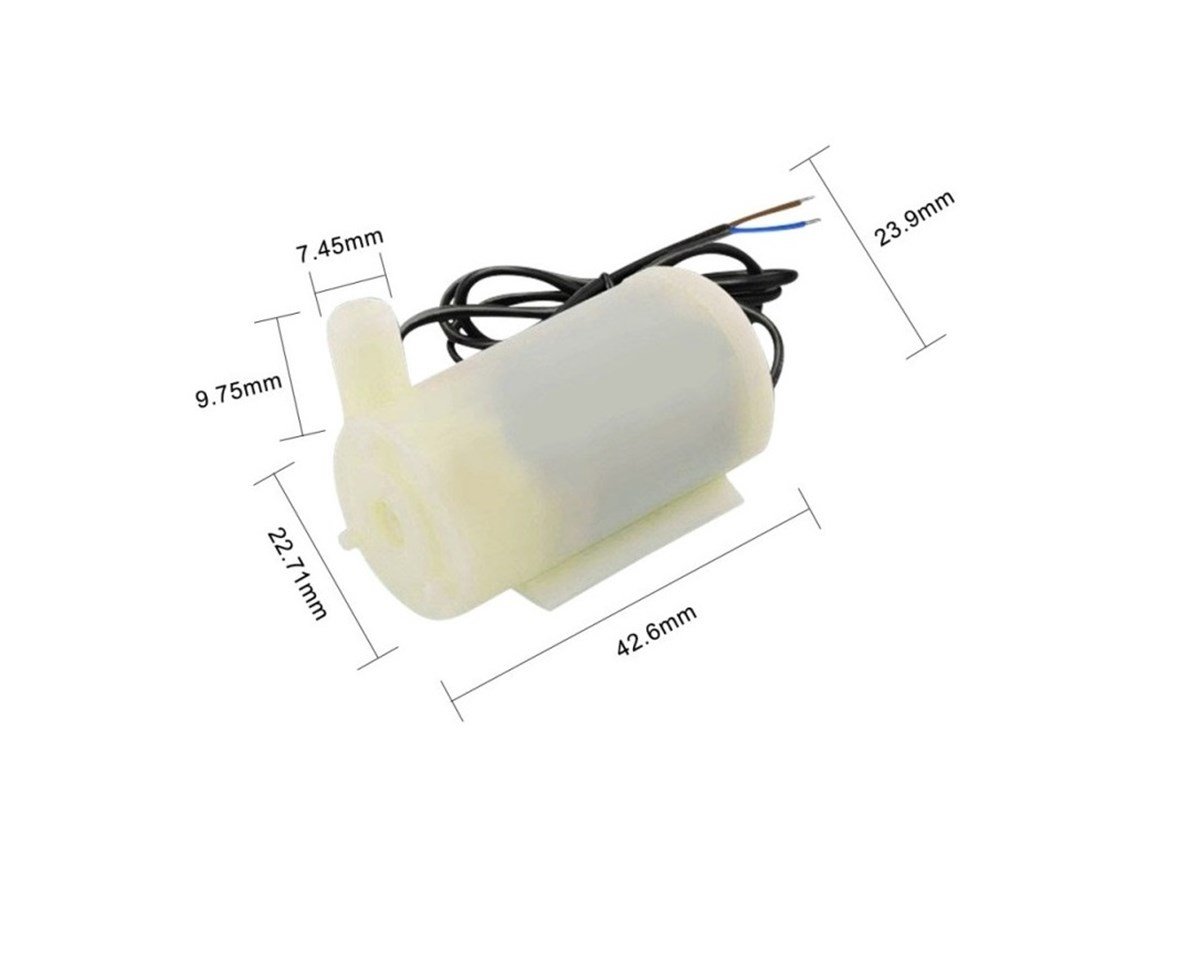 Mini Yatay Dalgıç Su Pompası DC 2.5V-6V 120L/H Dalgıç Pompa