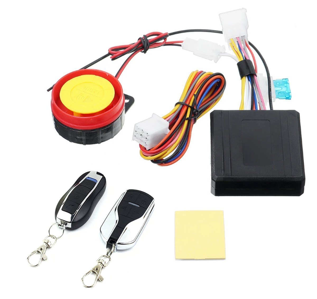 Motosiklet Alarm Çalıştırma Seti Pil Destekli Motor Alarmı