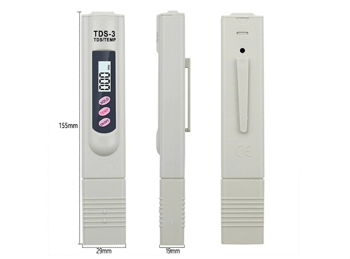 Tds Metre Su Kalite Test Ölçüm Cihazı Saflık Ölçer Pil