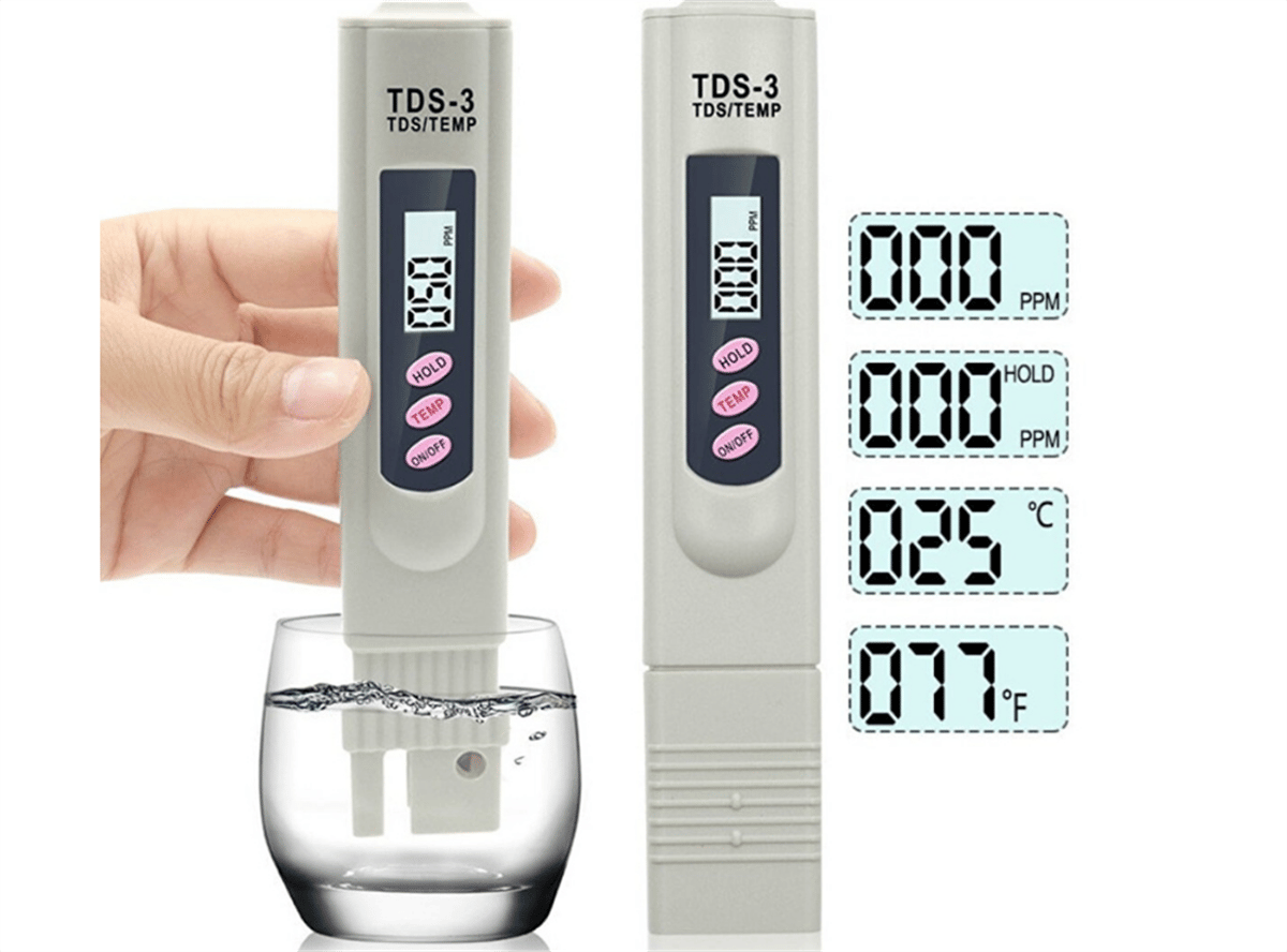 Tds Metre Su Kalite Test Ölçüm Cihazı Saflık Ölçer Pil
