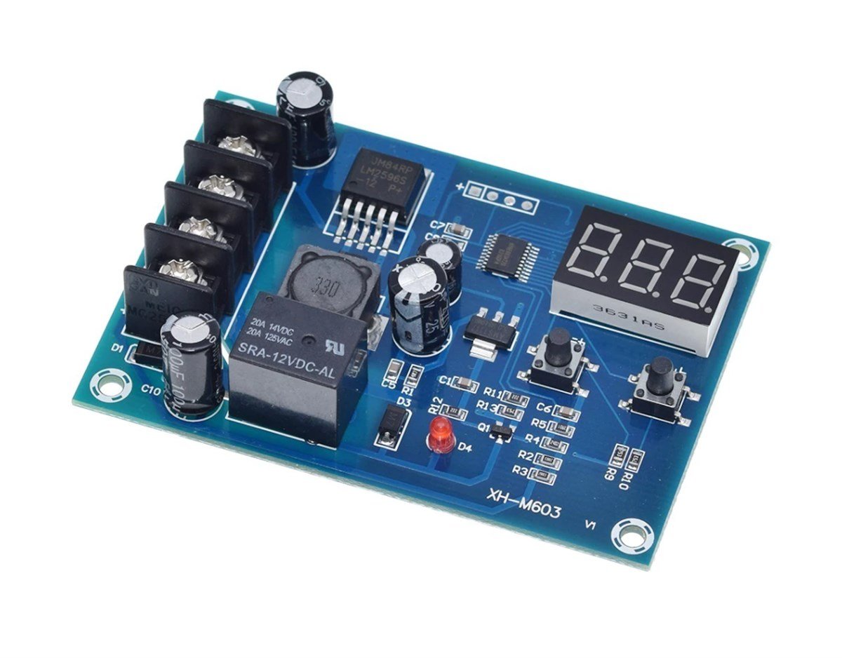 XH-M603 Jel Akü ve Lityum Pil Uyumlu Şarj Kontrol Devresi 12-24V