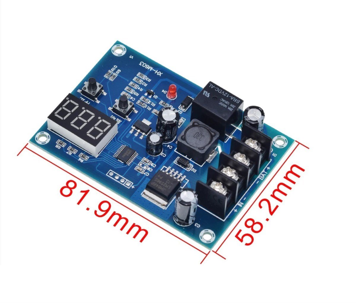 XH-M603 Jel Akü ve Lityum Pil Uyumlu Şarj Kontrol Devresi 12-24V