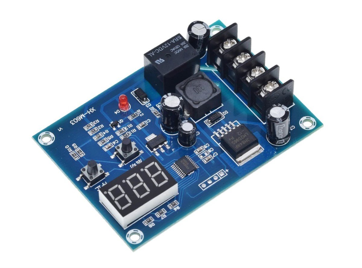 XH-M603 Jel Akü ve Lityum Pil Uyumlu Şarj Kontrol Devresi 12-24V