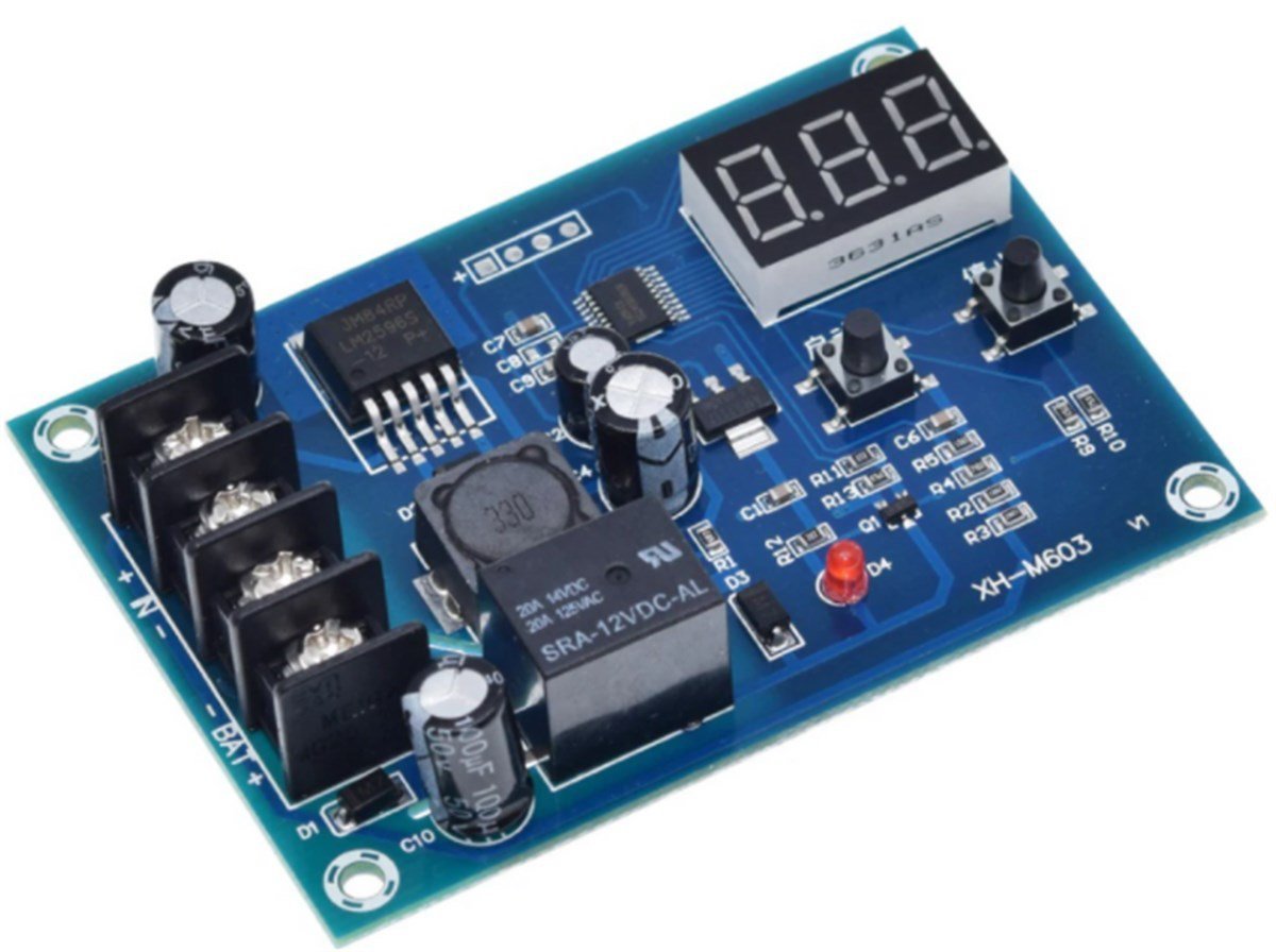 XH-M603 Jel Akü ve Lityum Pil Uyumlu Şarj Kontrol Devresi 12-24V