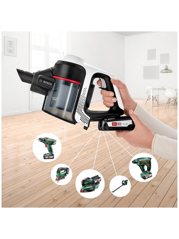 Bosch BCS61113 Şarjlı Dik Süpürge Beyaz